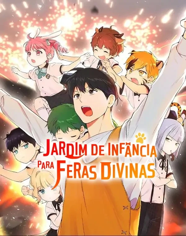 Poster do Manga Jardim de Infância para Feras Divinas