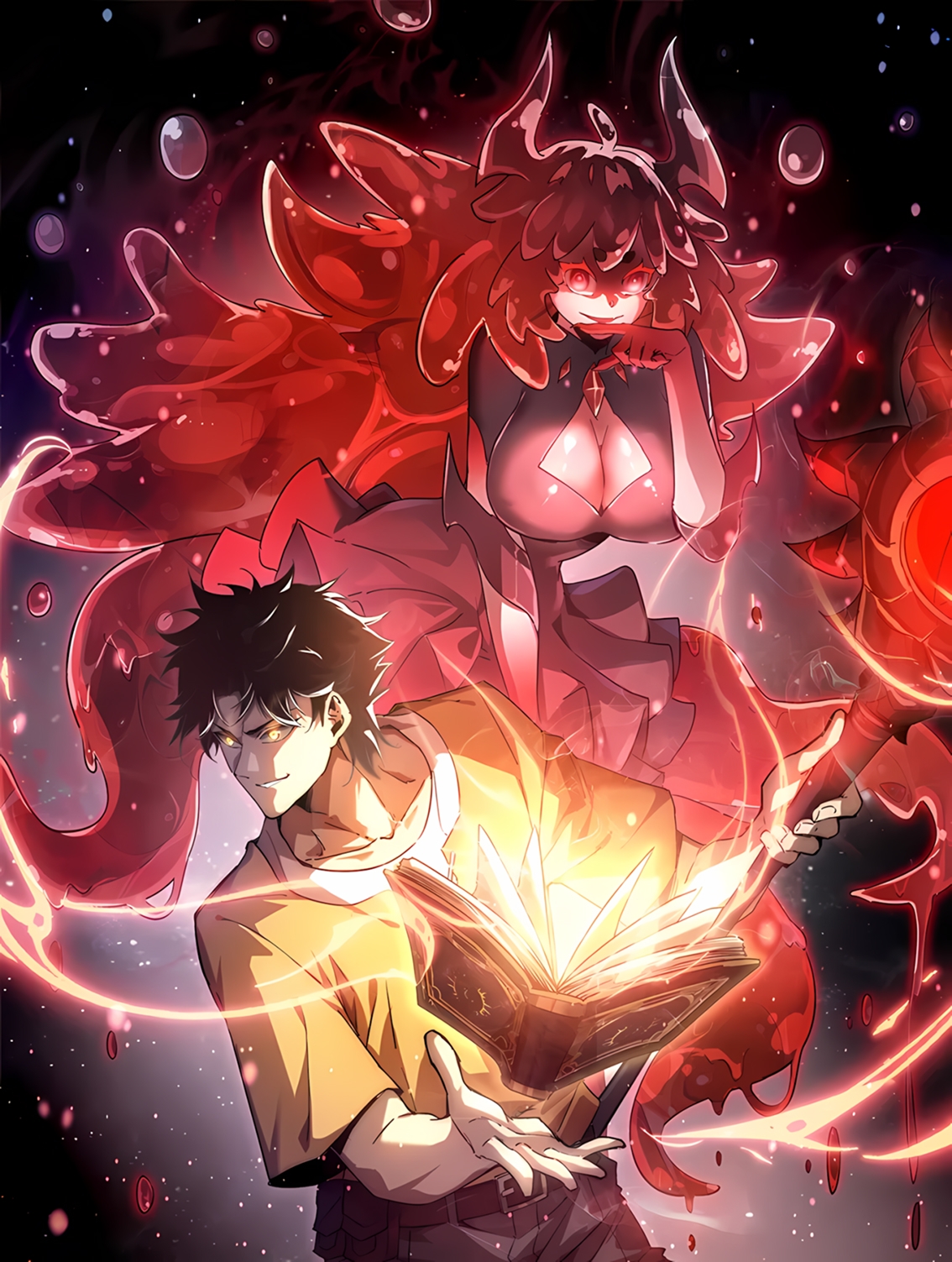 Poster do Manga Invocador de Demônios do Abismo