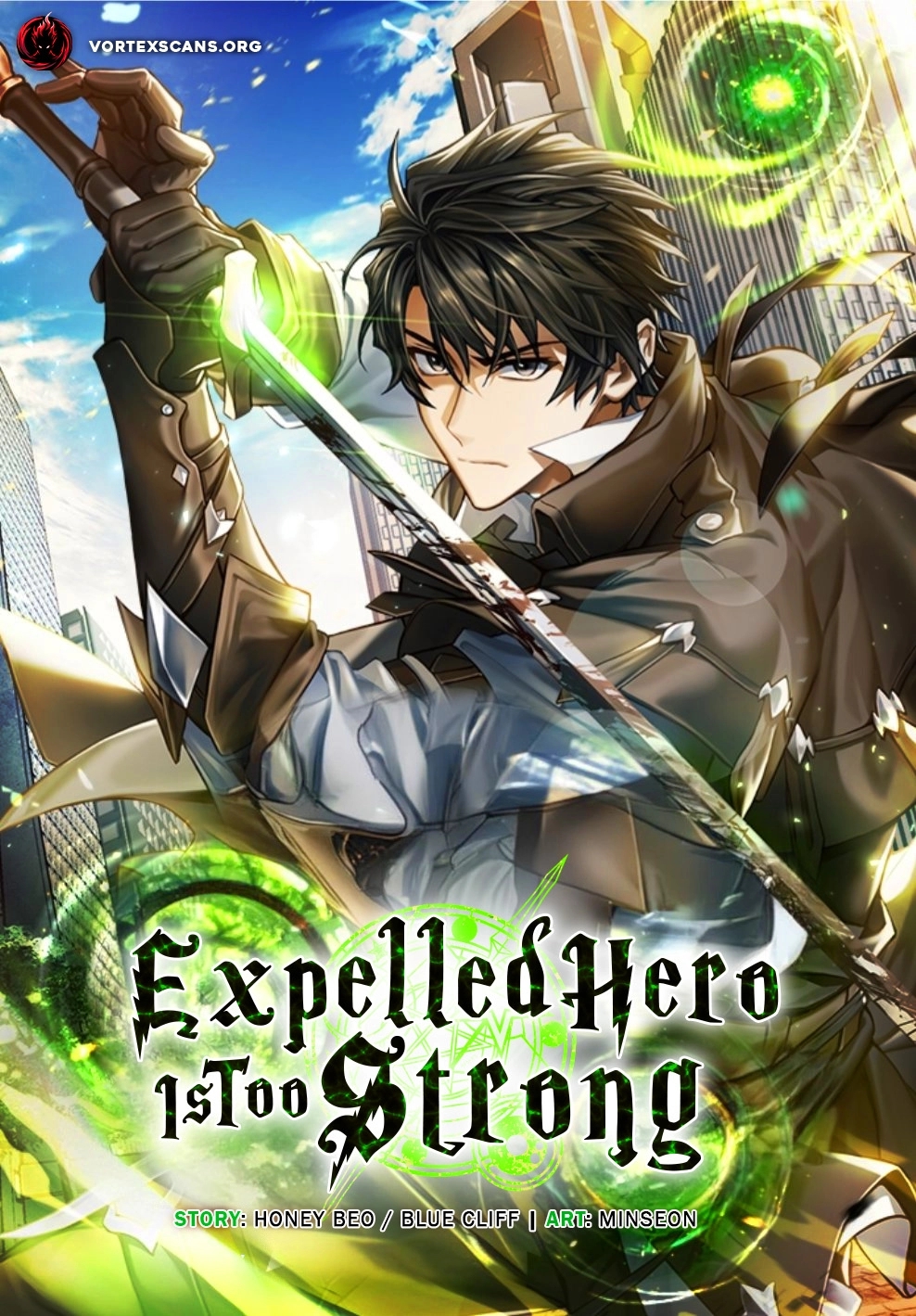 Poster do Manga Expelled Hero Is Too Strong