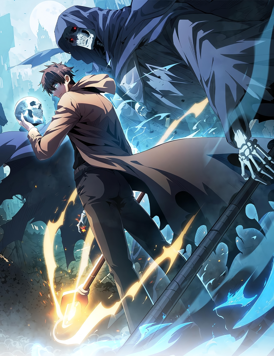 Poster do Manga De AFK para Despertado Nível Deus